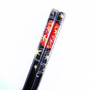 「円窓　紅葉もみじ」箸
