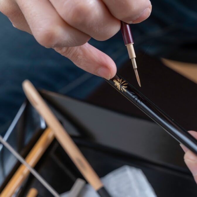 箸や楓の箸づくり