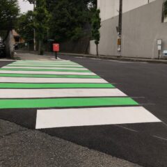 緑の横断歩道